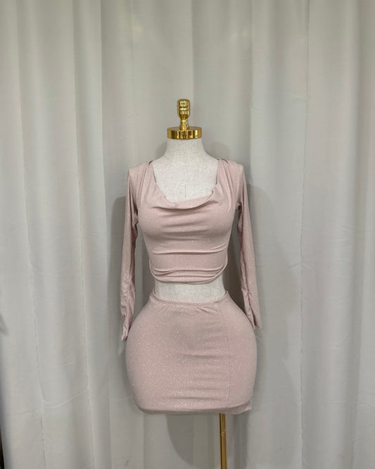 Longsleeve Glitter Set - Nude