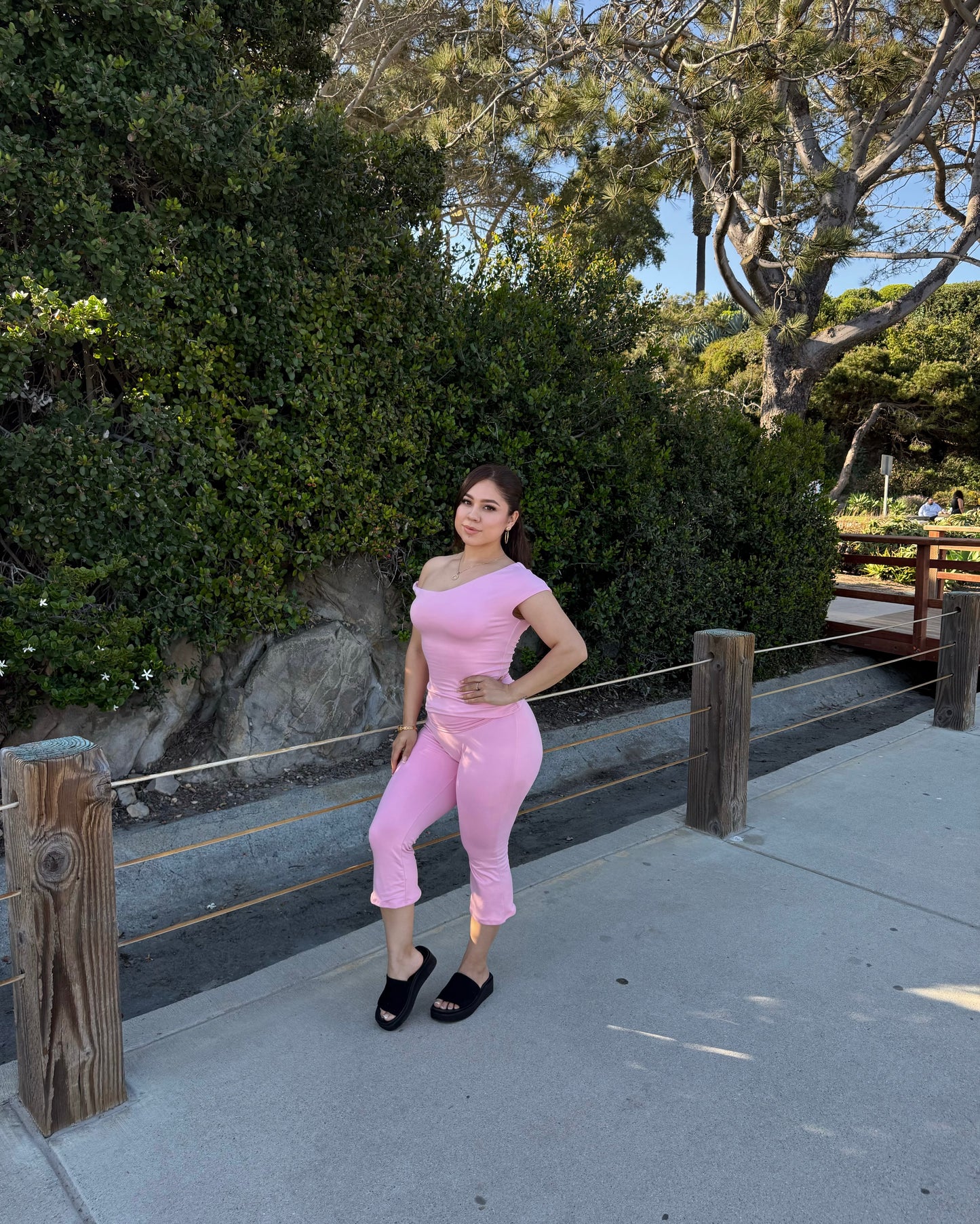 Dulce Capri Set - Pink