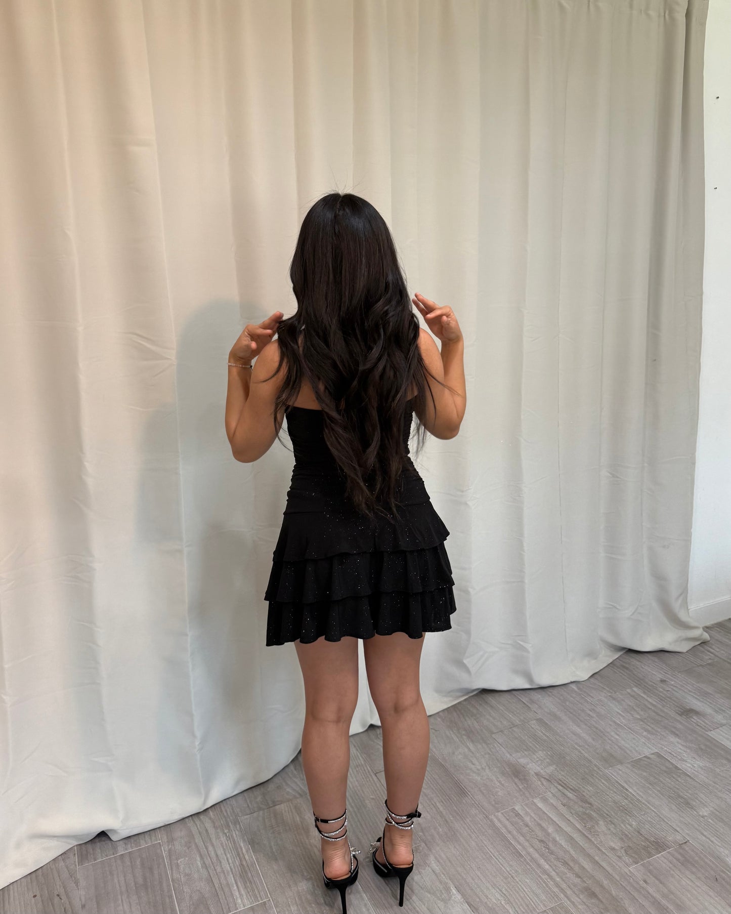 Glitter Birthday Dress - Black
