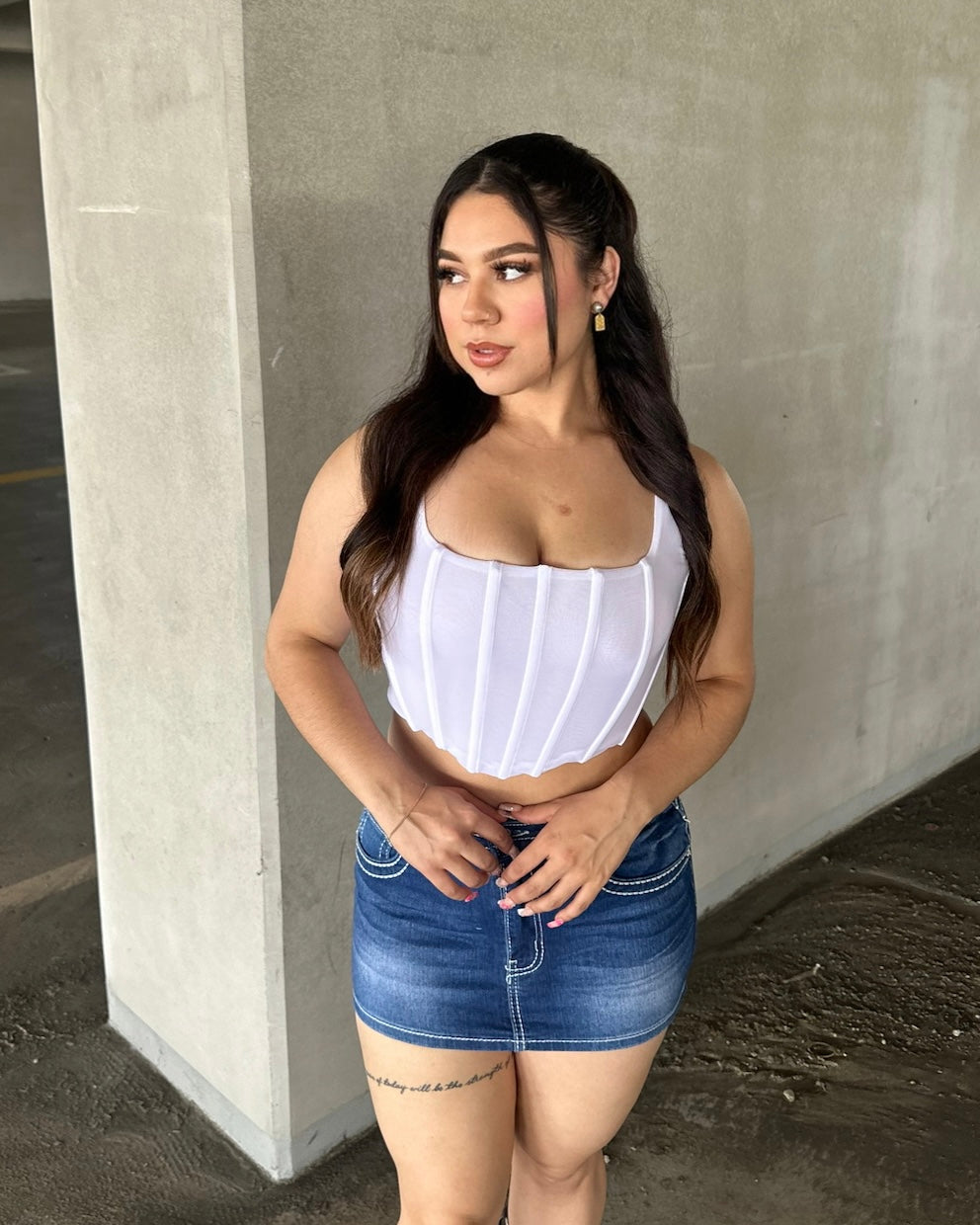 Jacie Corset - White