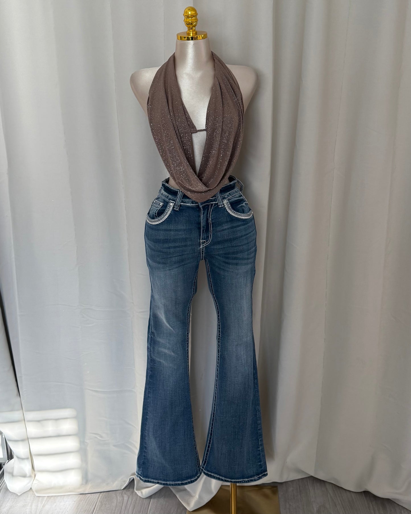Western cross Jeans- Medium Wash