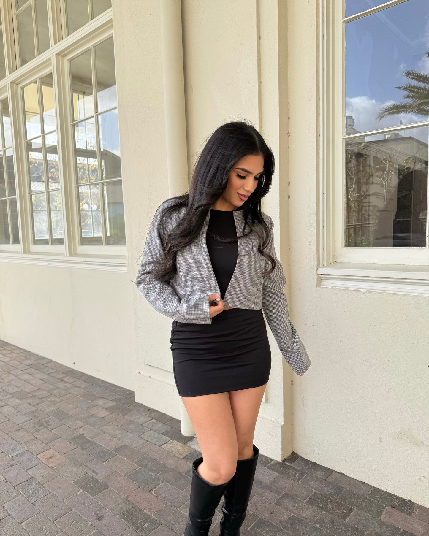 Keep it Classy Jacket - Light Grey