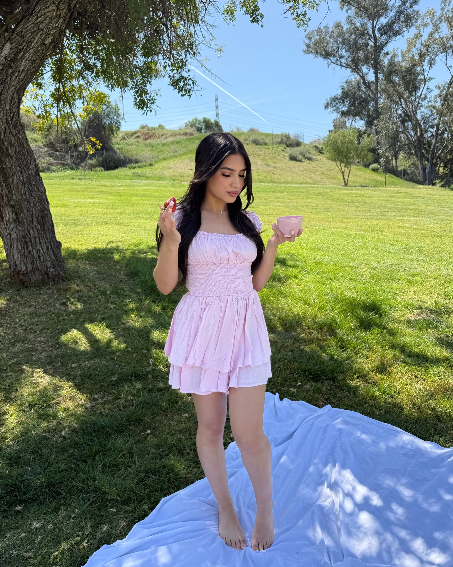 Spring Romper - Pink