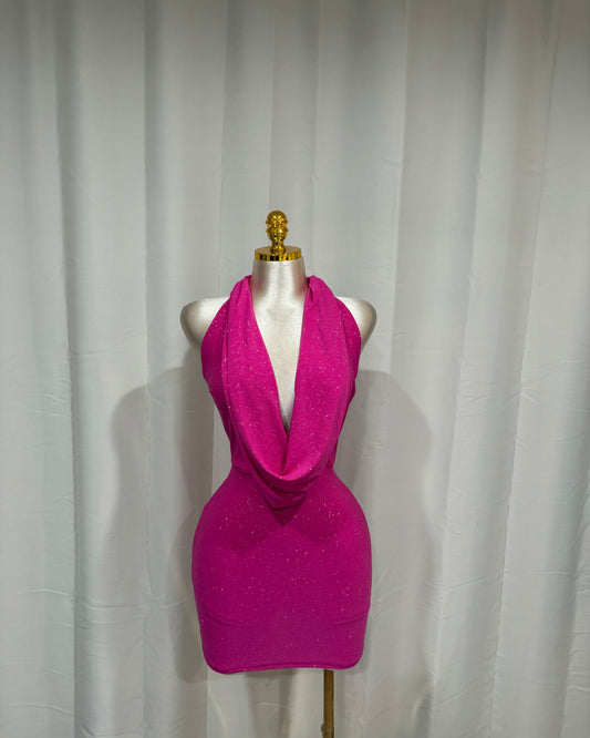 Lux Dress - Fuschia