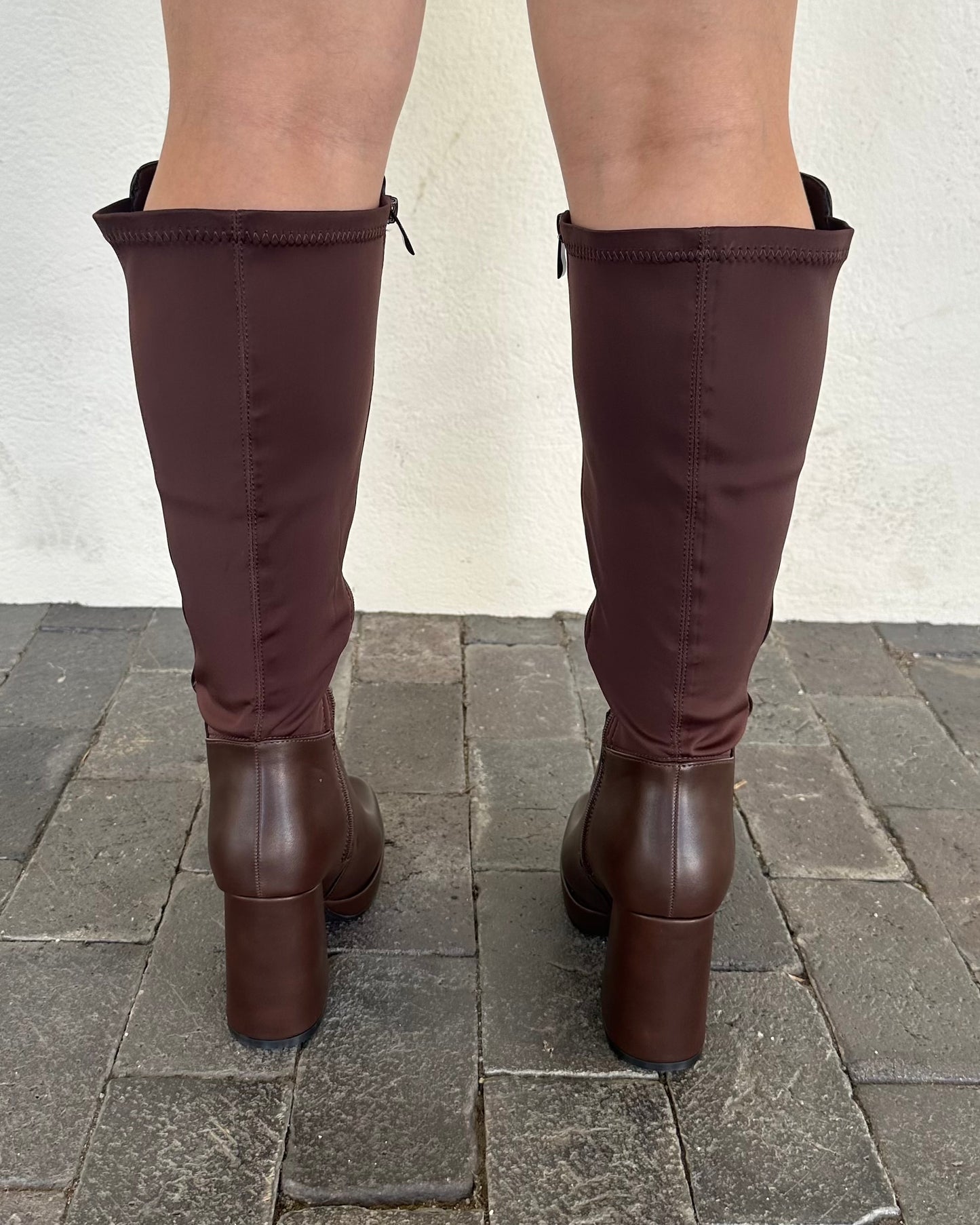 Jade Boot - Brown (Calf Stretch)