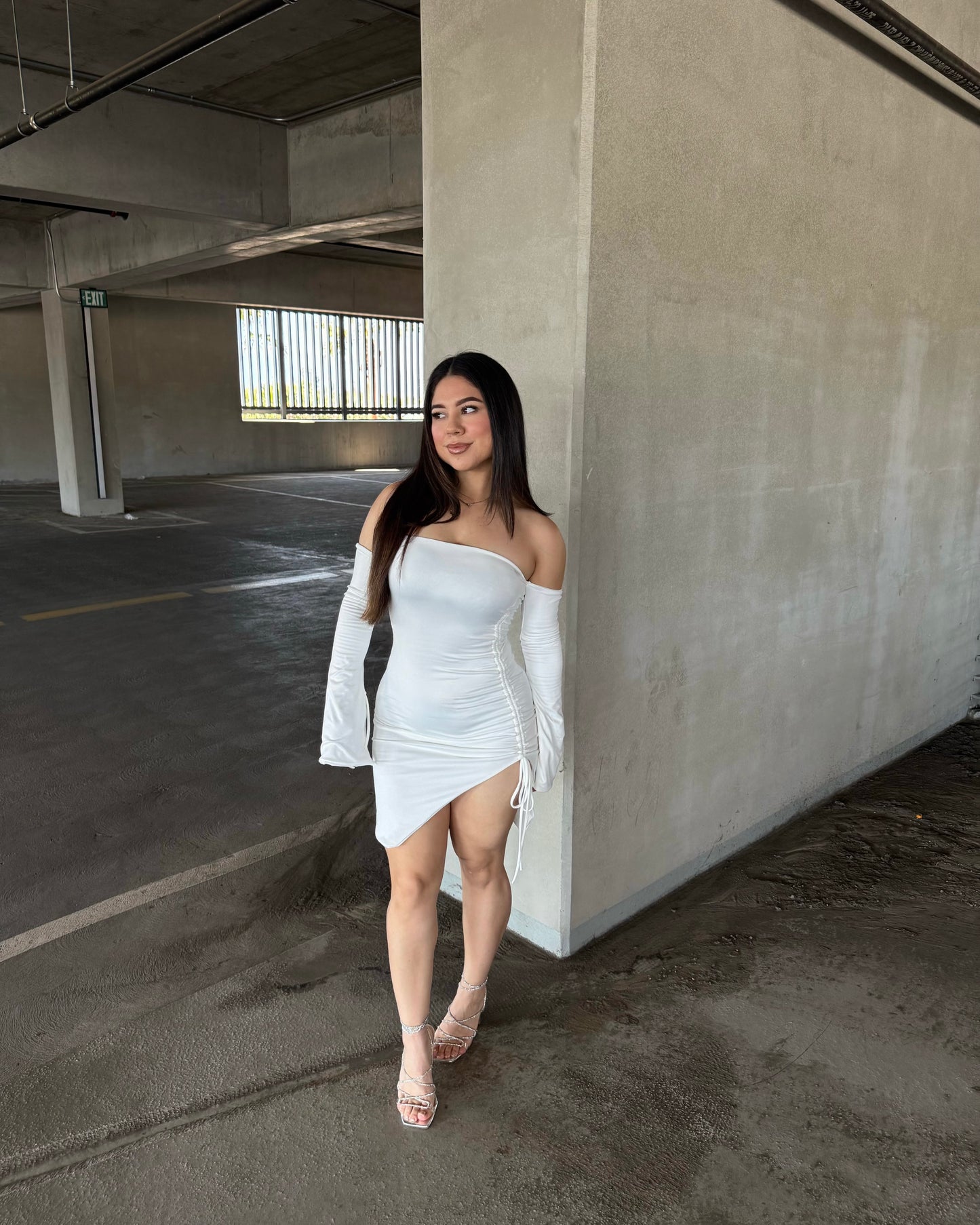 Angelic Double Layered Dress - White