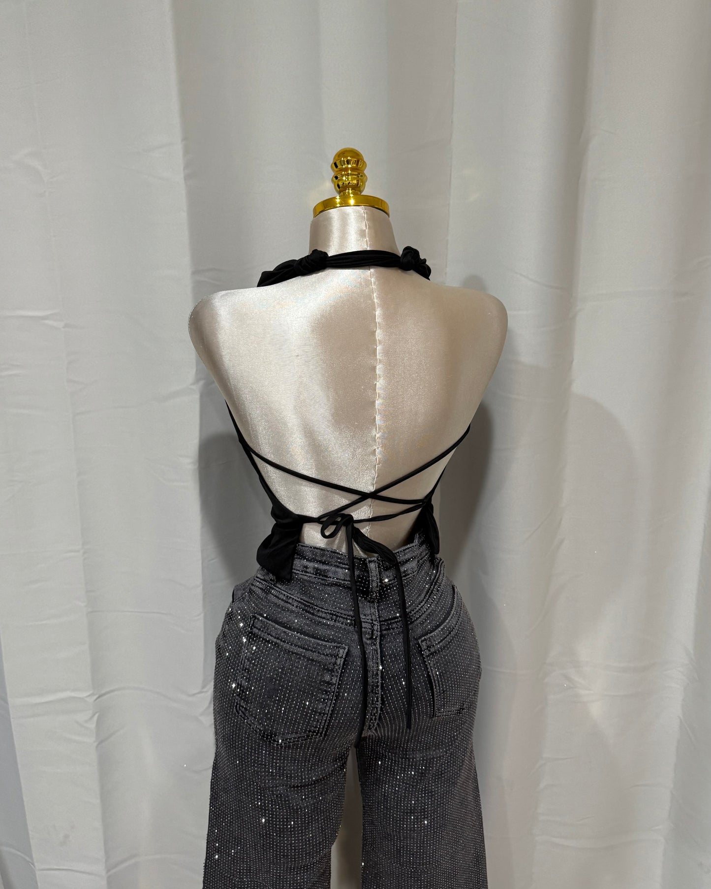 Britt Halter Top - Black