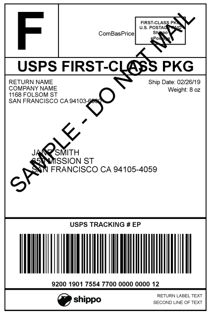 Reship label