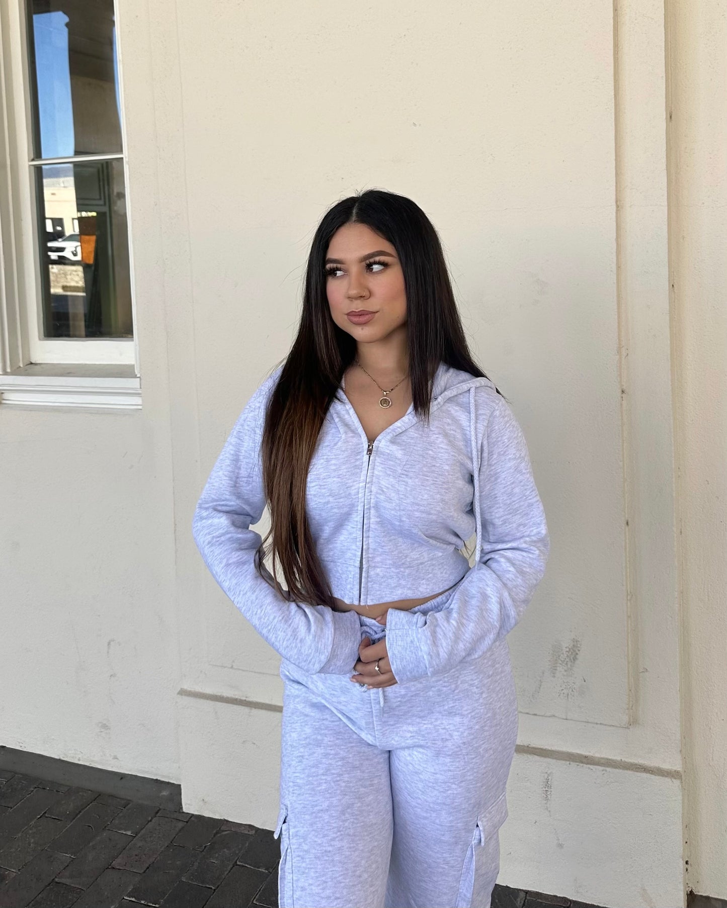 Ready for Winter Cropped Jacket - Grey