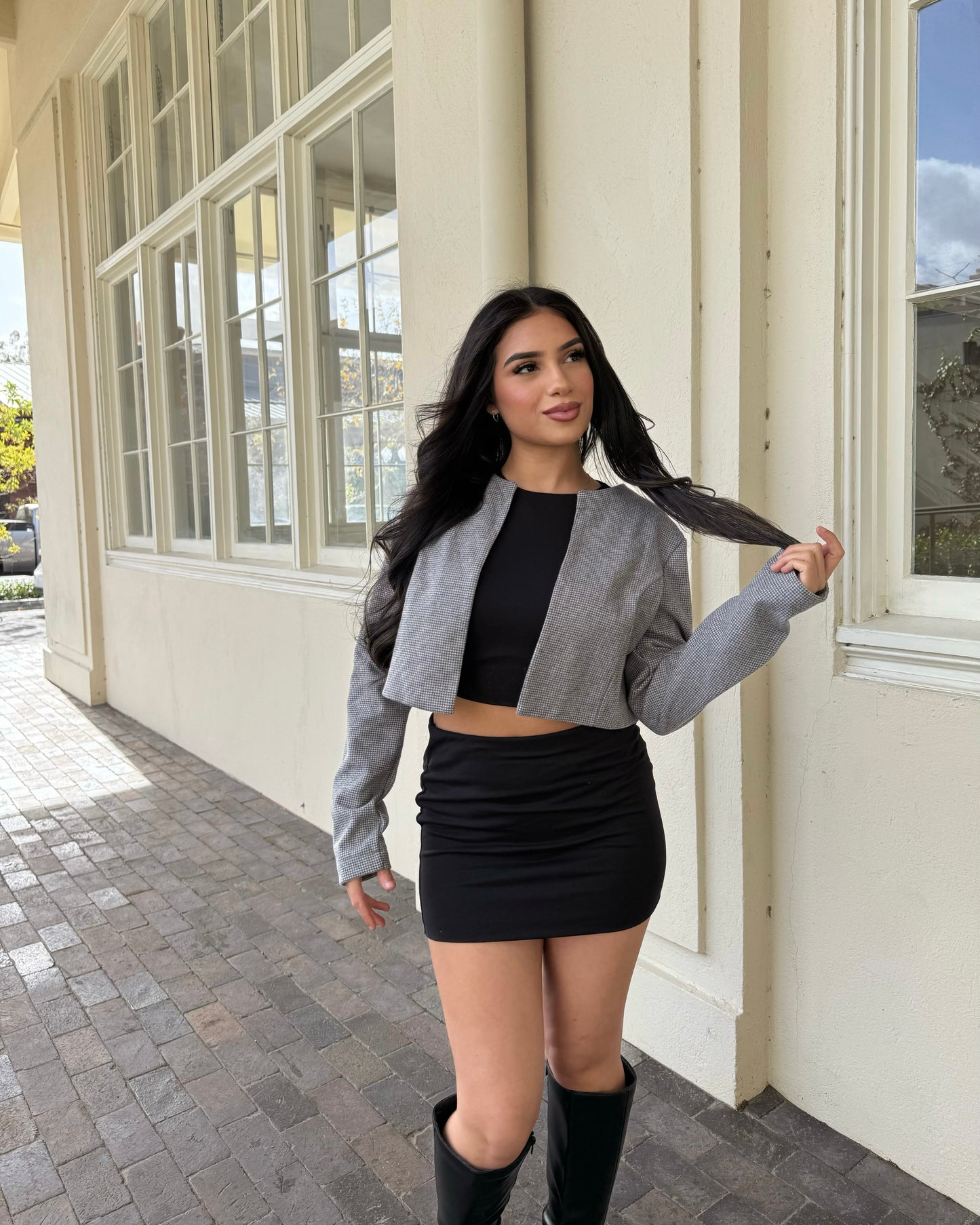 Keep it Classy Jacket - Light Grey