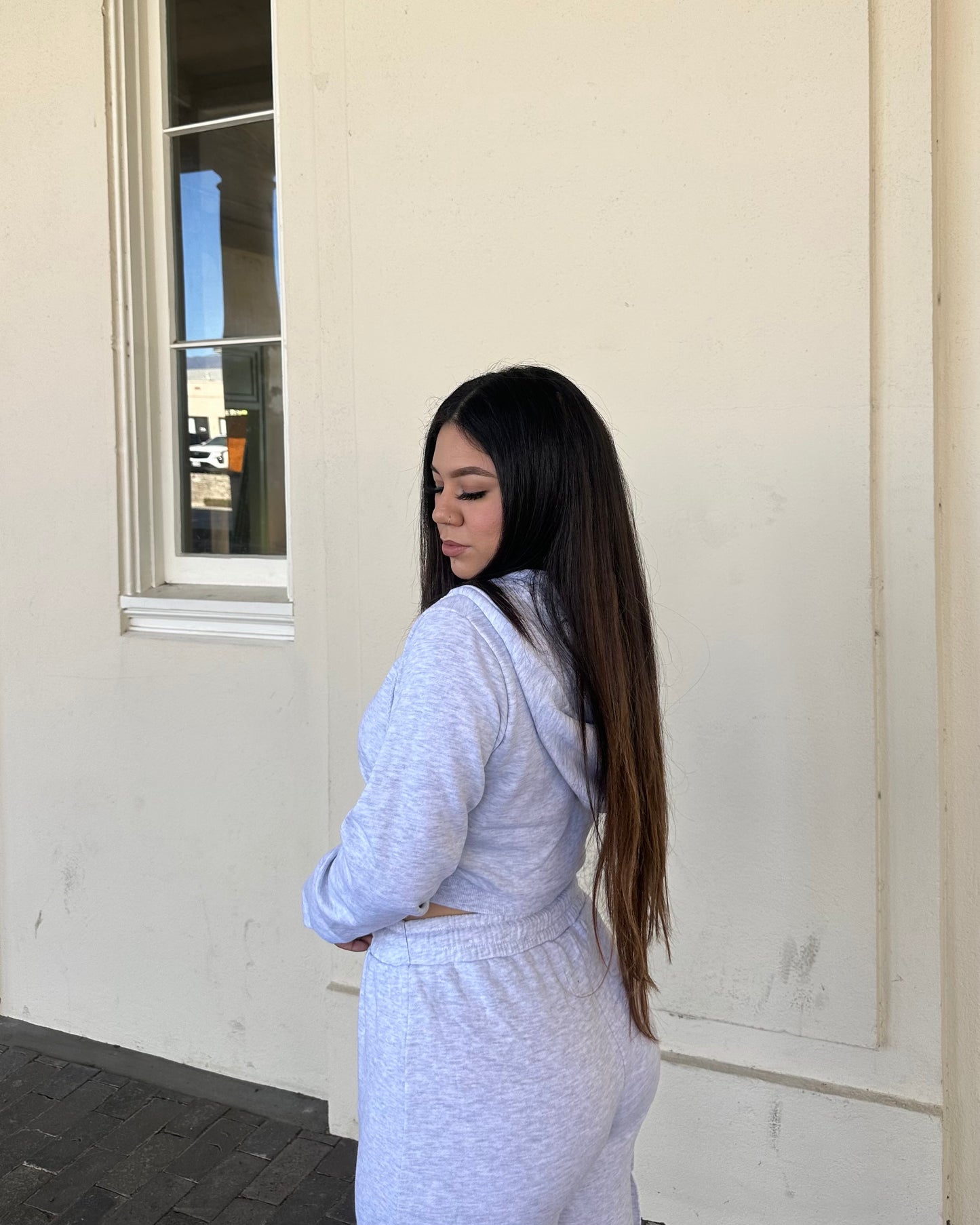 Ready for Winter Cropped Jacket - Grey