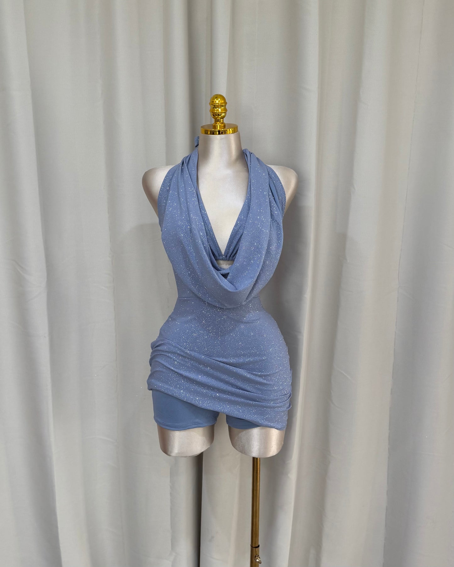 Val Dress - Dusty Blue