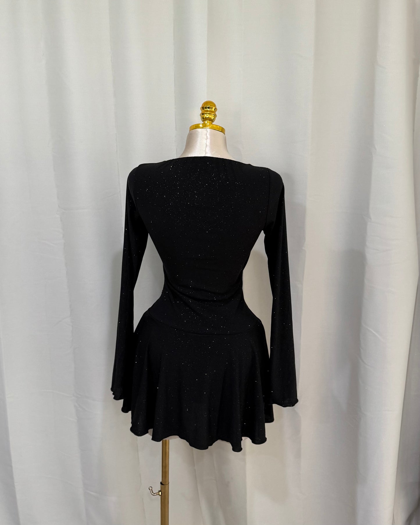 Luna Longsleeve dress - Black