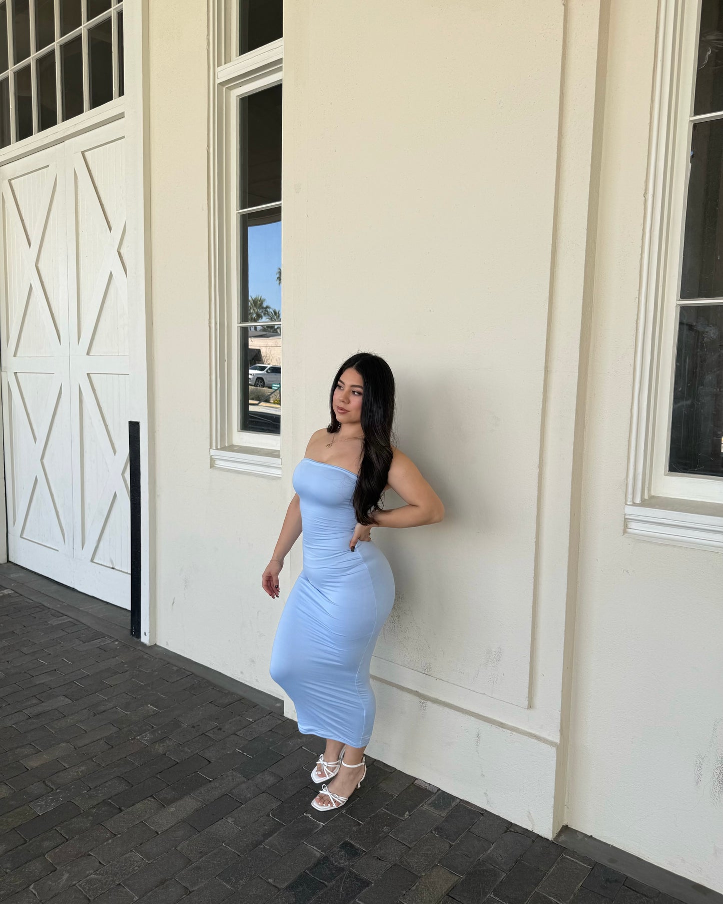 Tulip tube dress - Blue