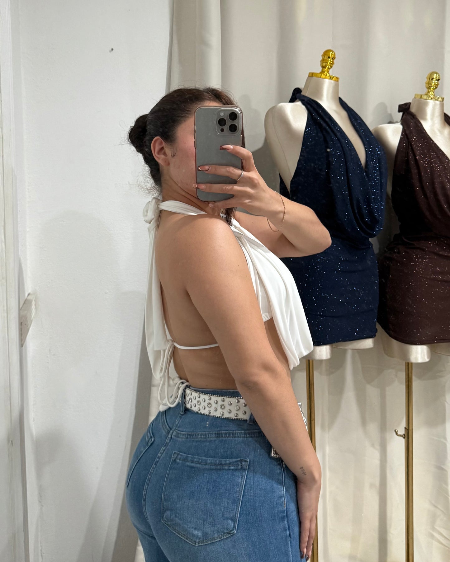 Baddie Top - White