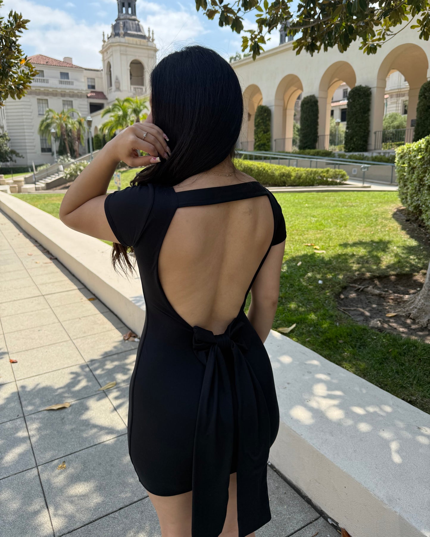 Coquetta Bow Dress - Black