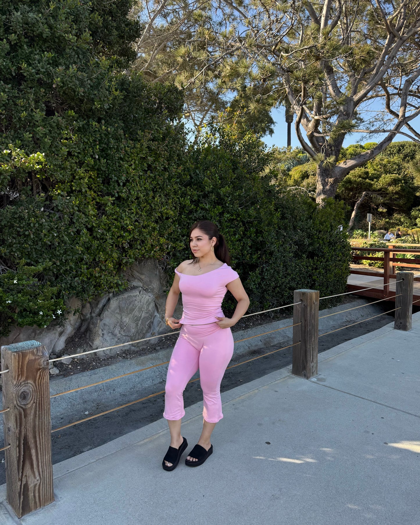 Dulce Capri Set - Pink