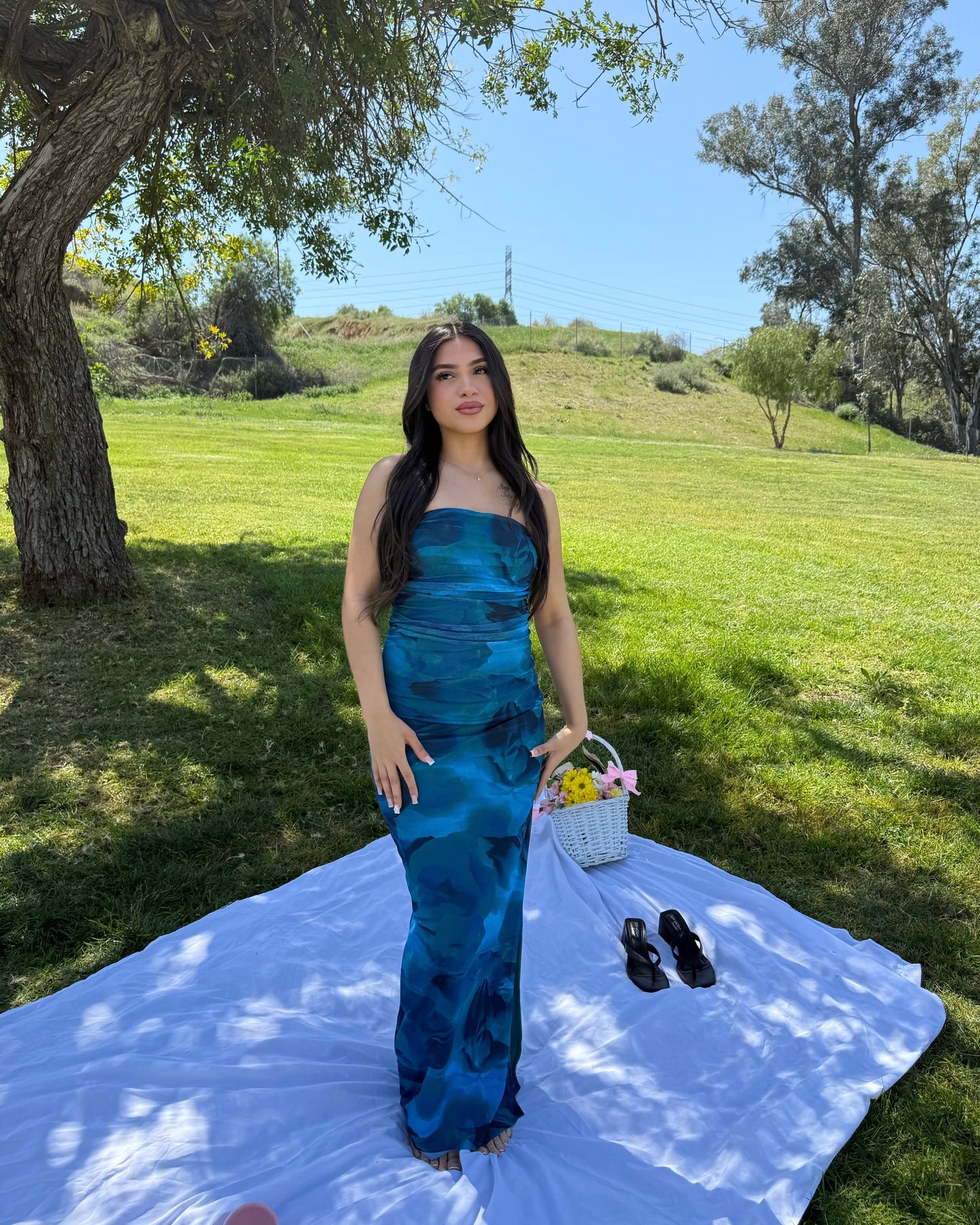 Blue Bloom Dress