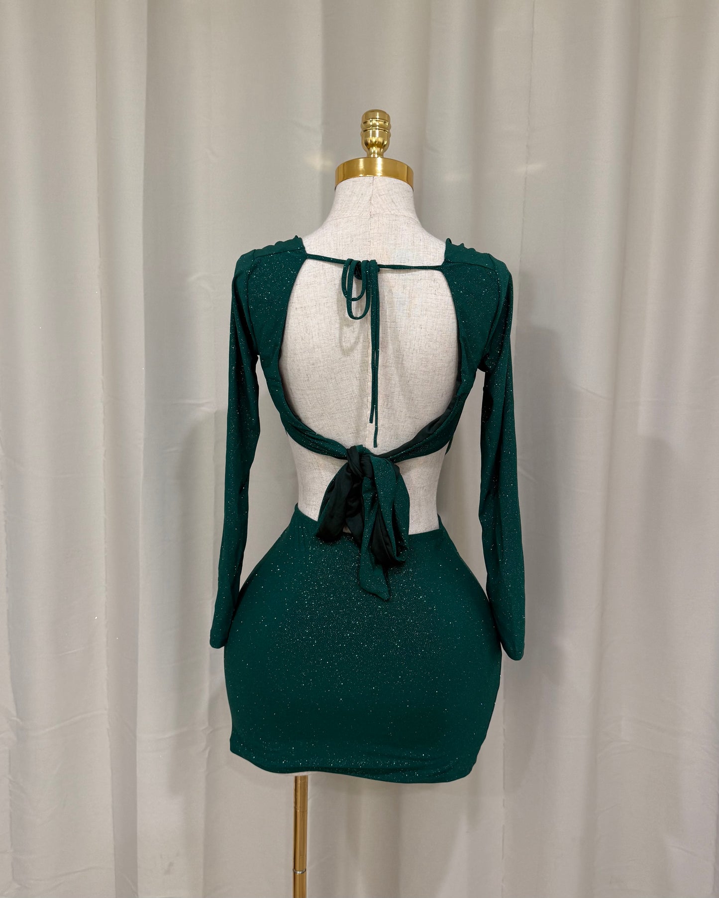 Longsleeve Glitter Set - Emerald Green