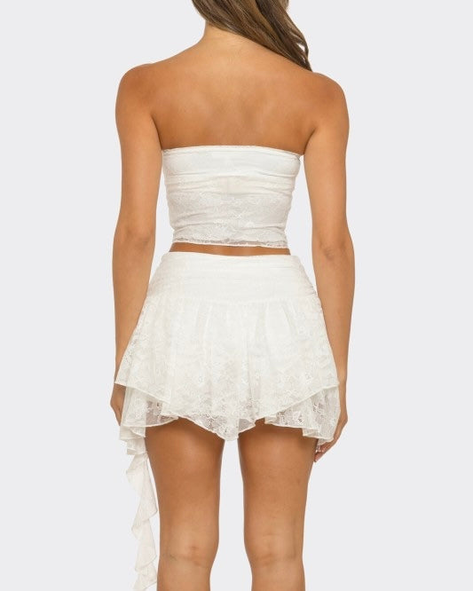 Lace 2 piece - White