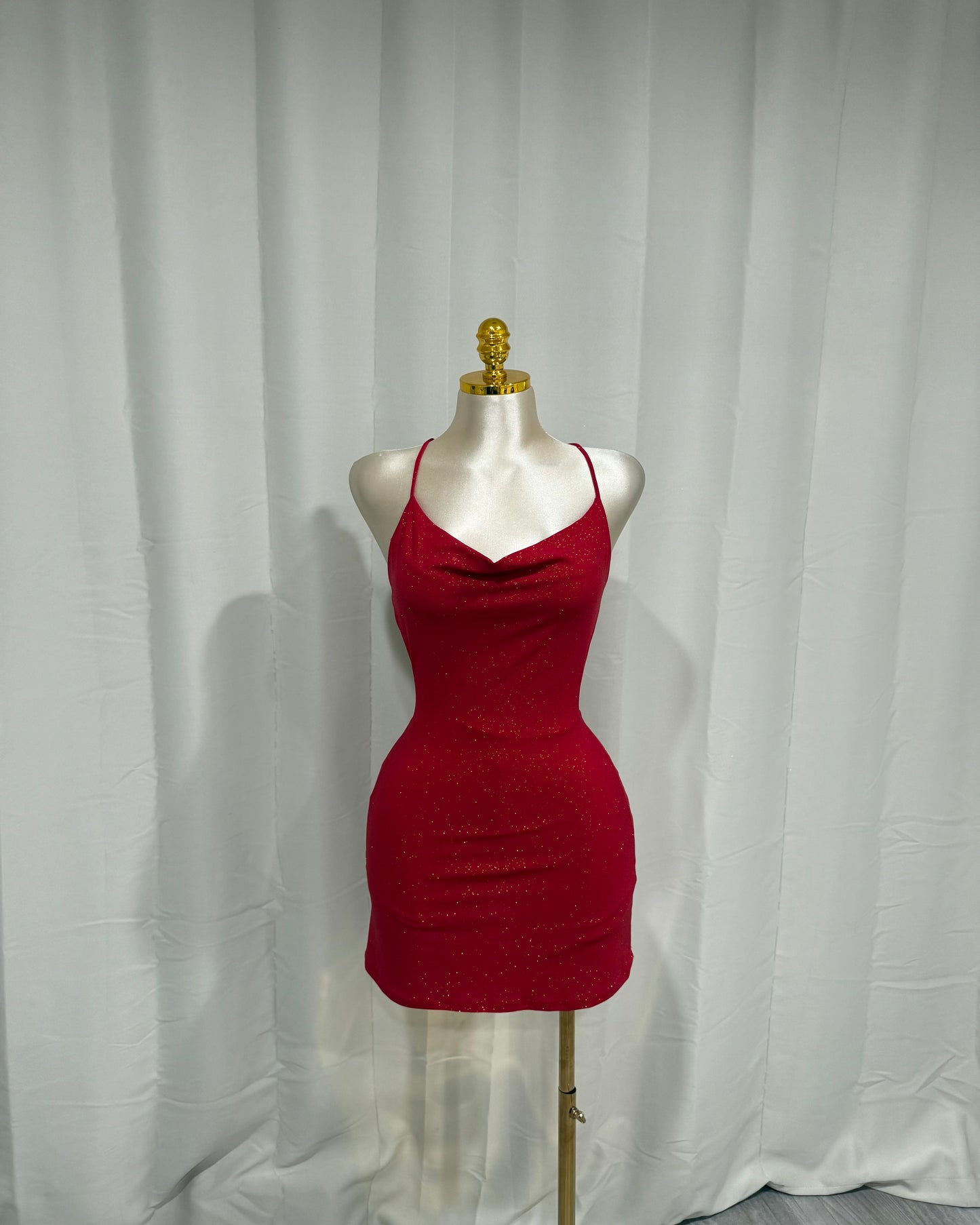 Brillo Romper Dress - Red