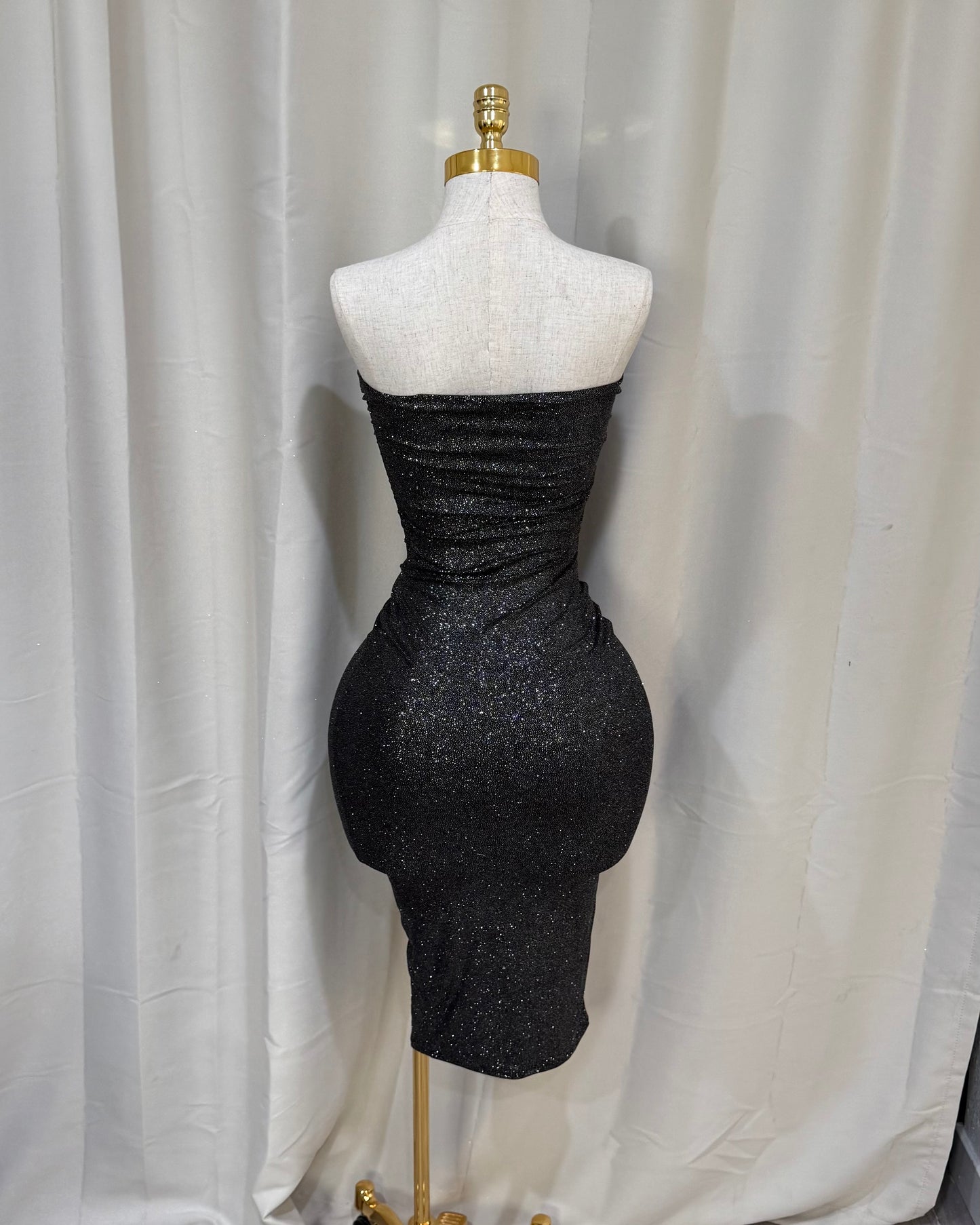 Elegancia Dress - Black/ Silver