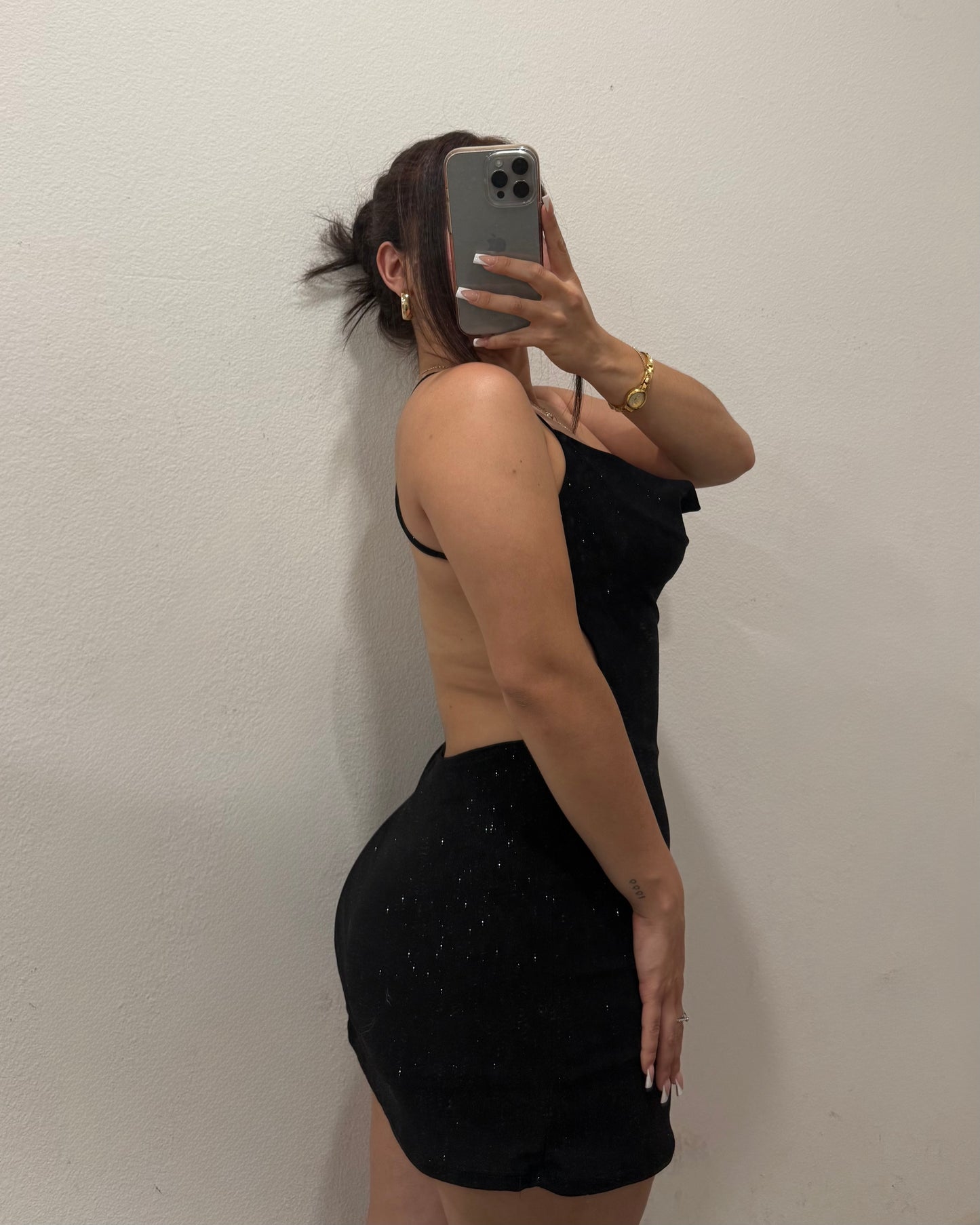 Brillo Romper Dress - Black