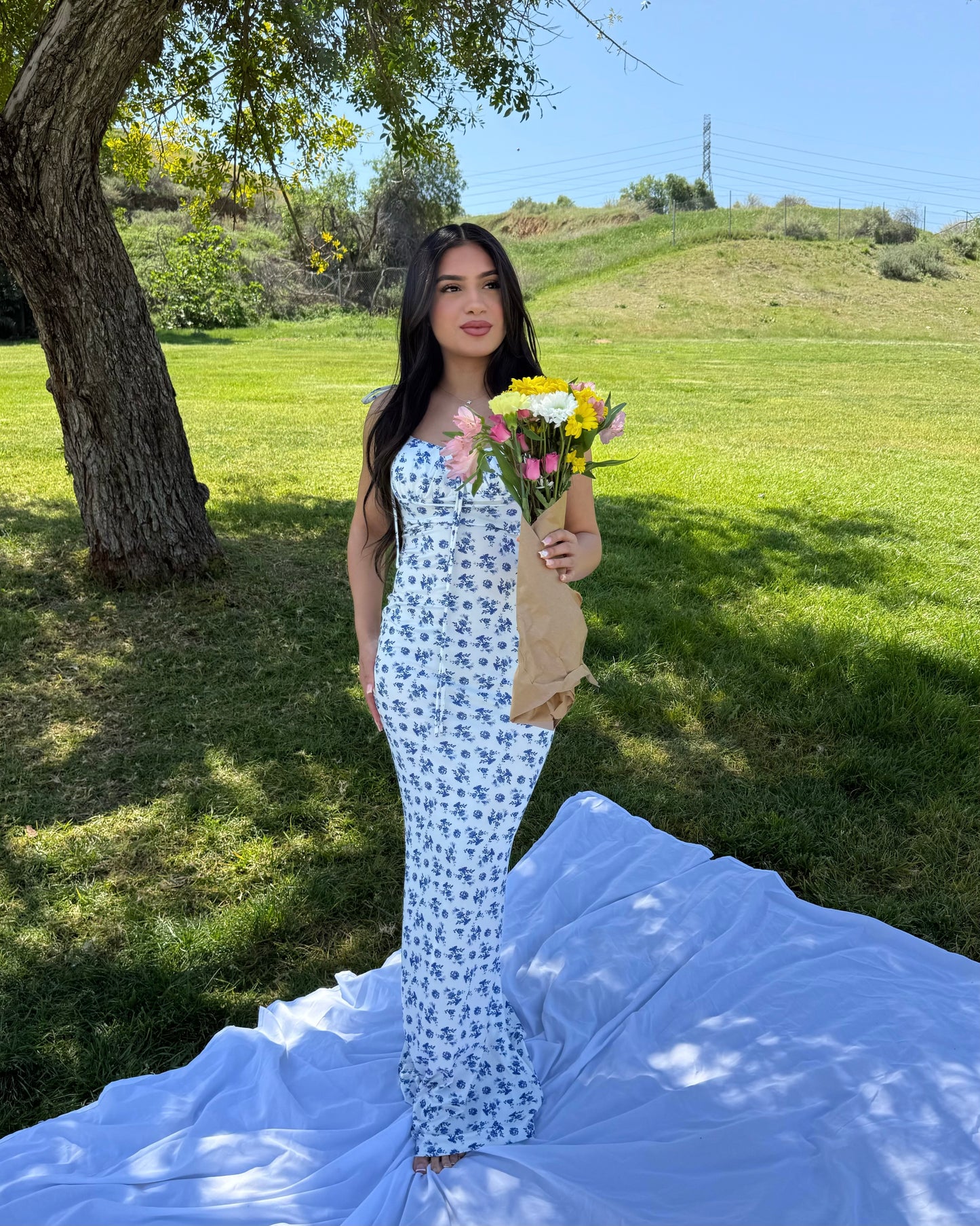 De Flores Maxi Dress