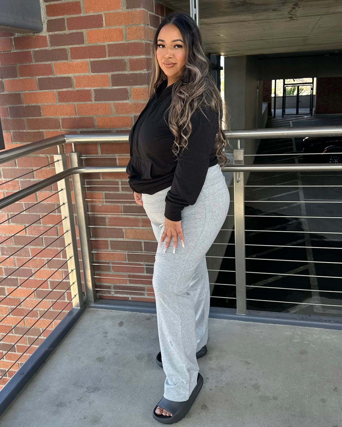 Flare pants - Heather Grey