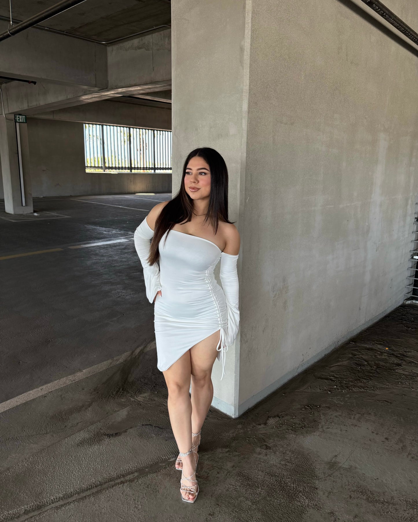 Angelic Double Layered Dress - White