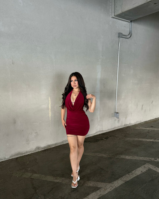 Cynthia Dress - Burgundy