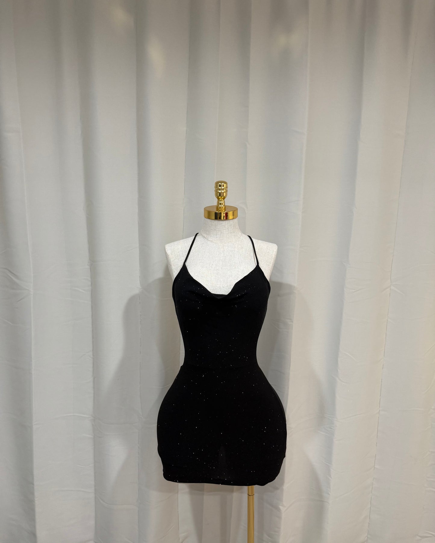 Brillo Romper Dress - Black