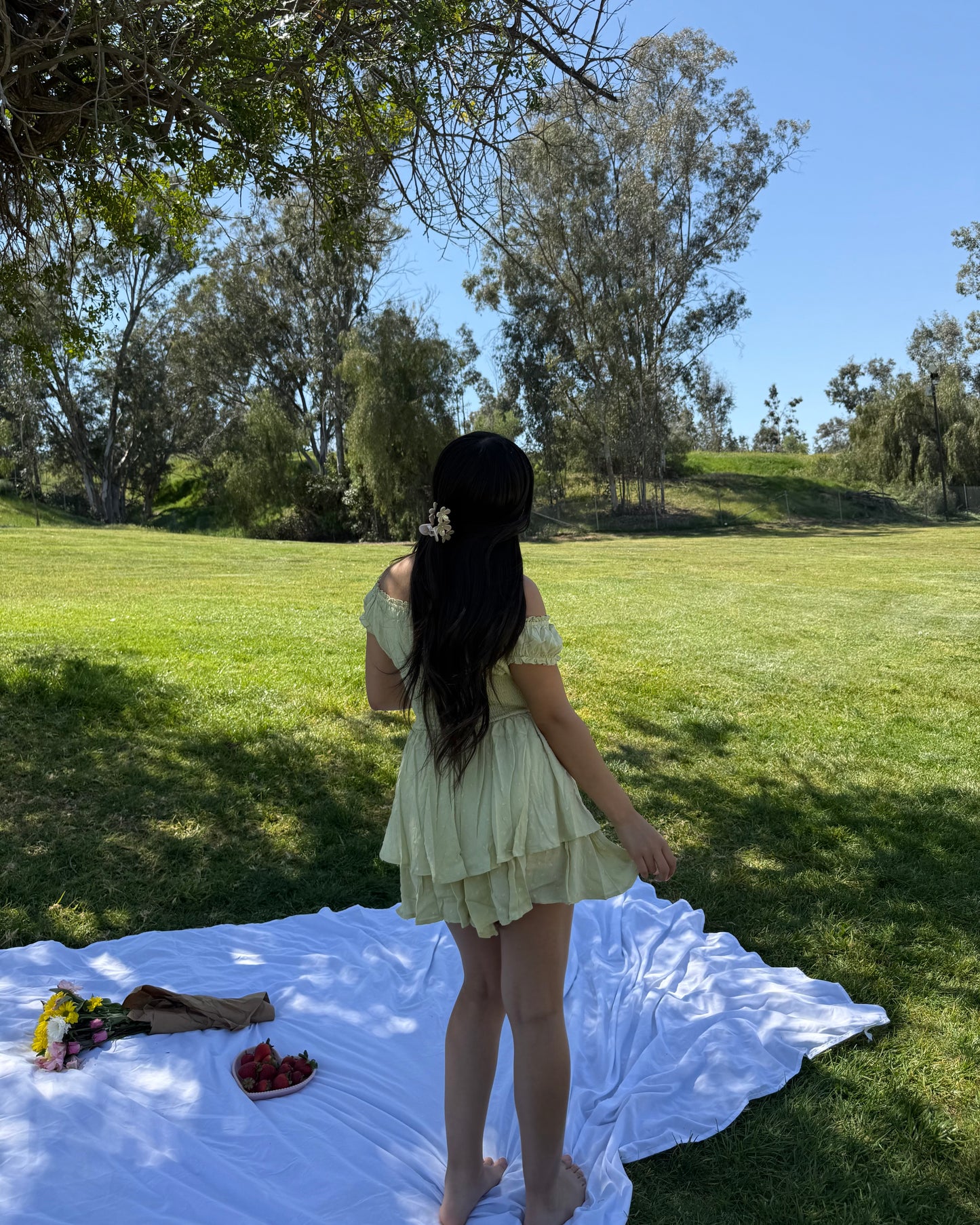 Spring Romper - Light Sage