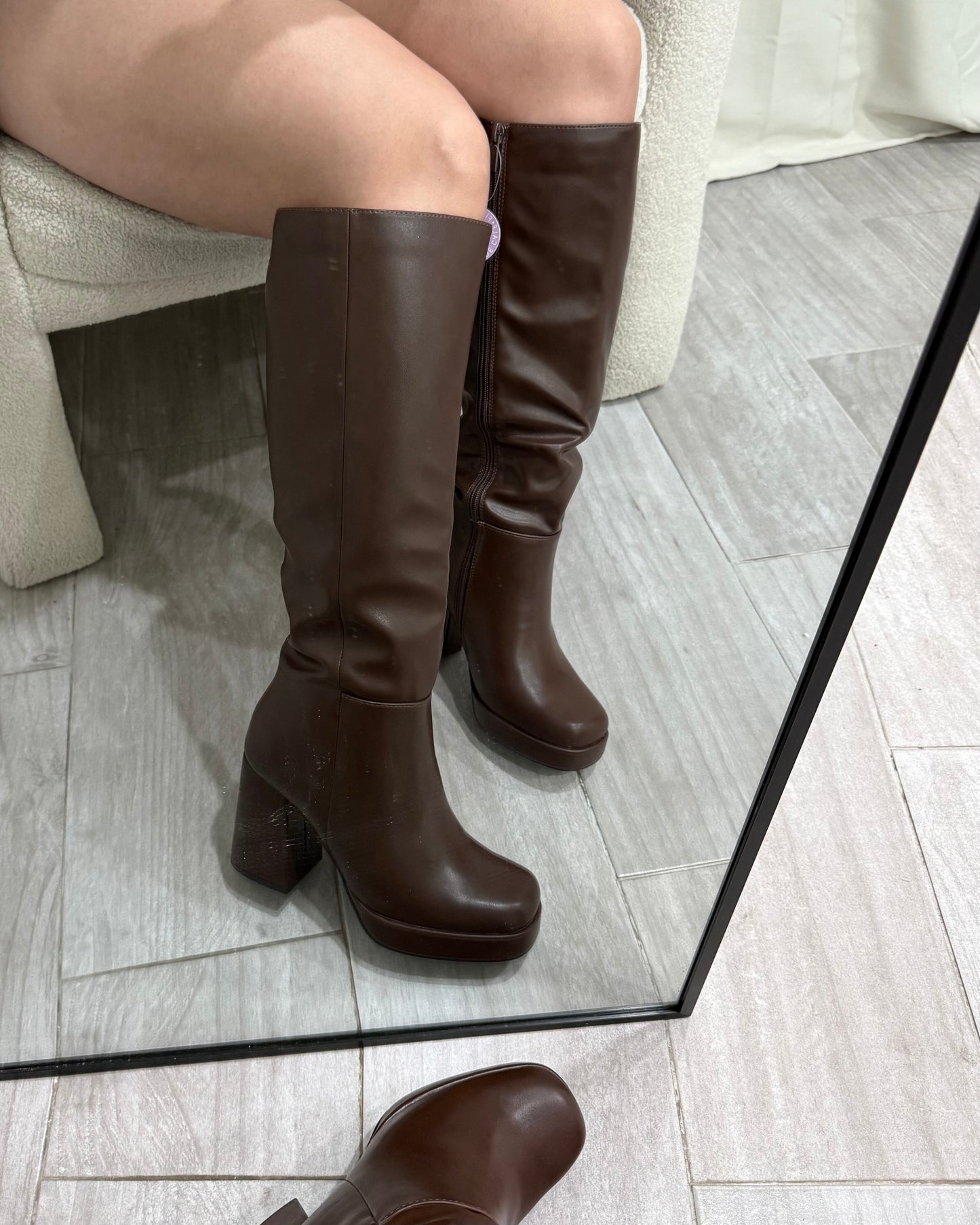 Roberta Boots - Wide Calf - Brown