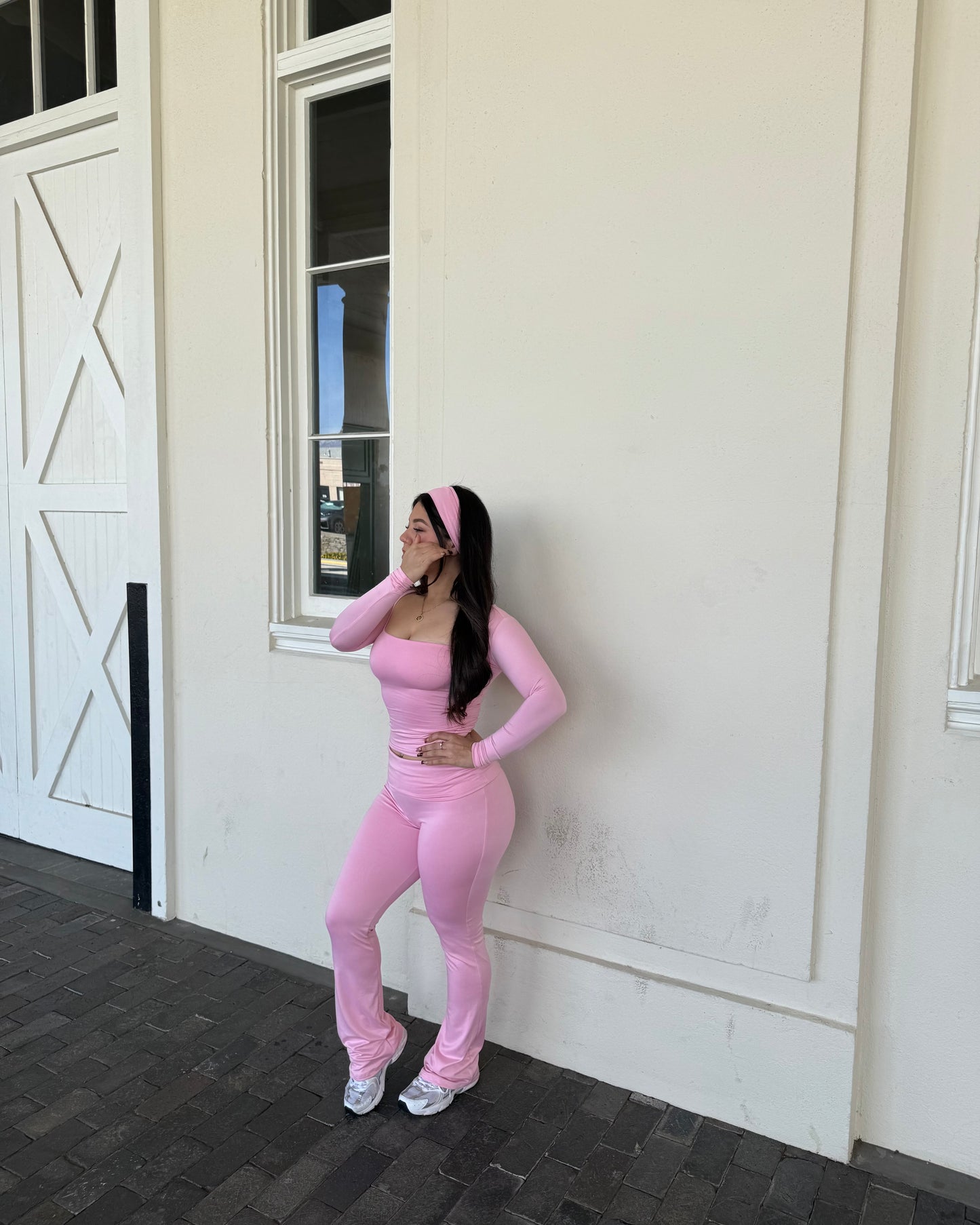 Longsleeve Buttery Set - Pink - 3 piece