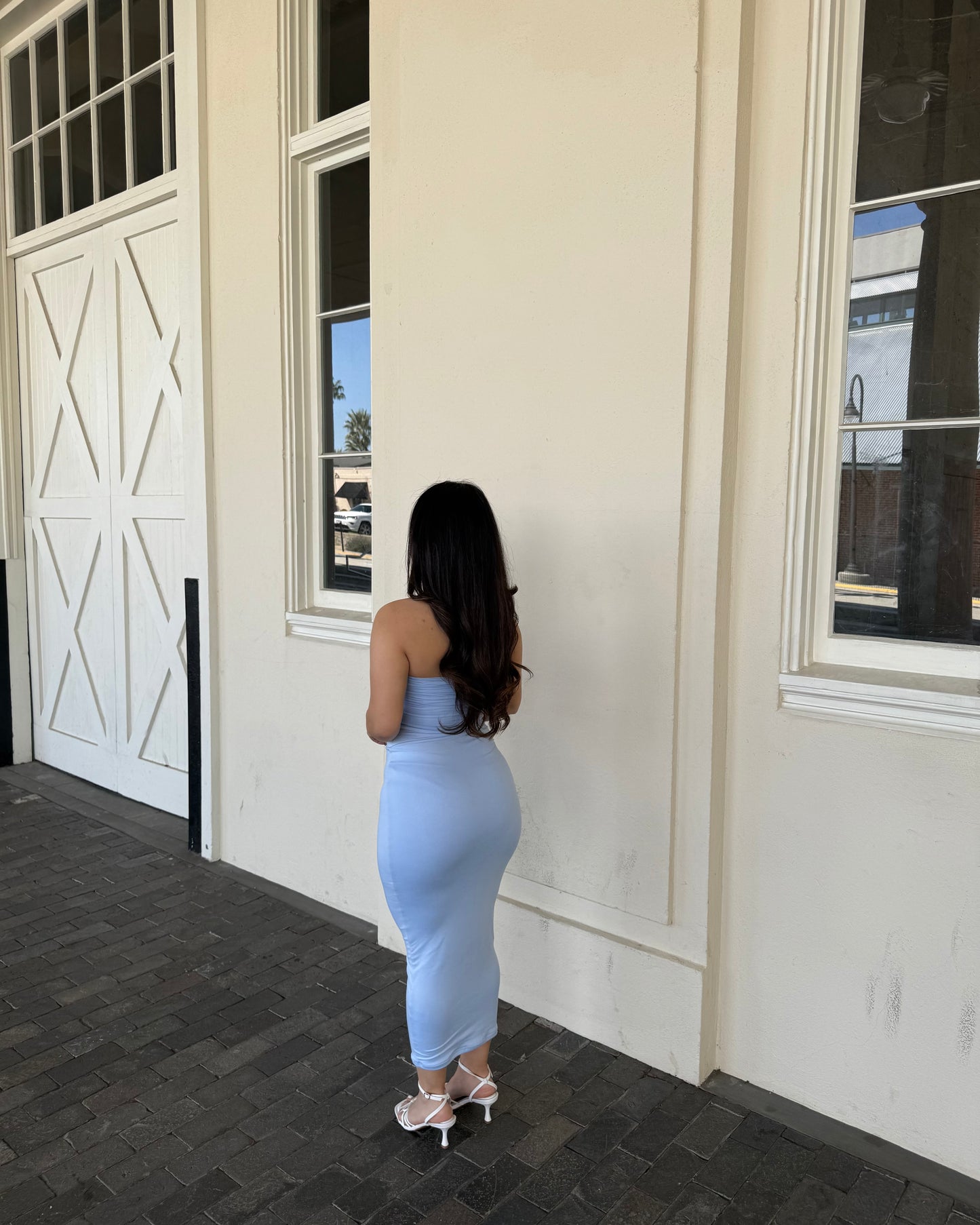 Tulip tube dress - Blue