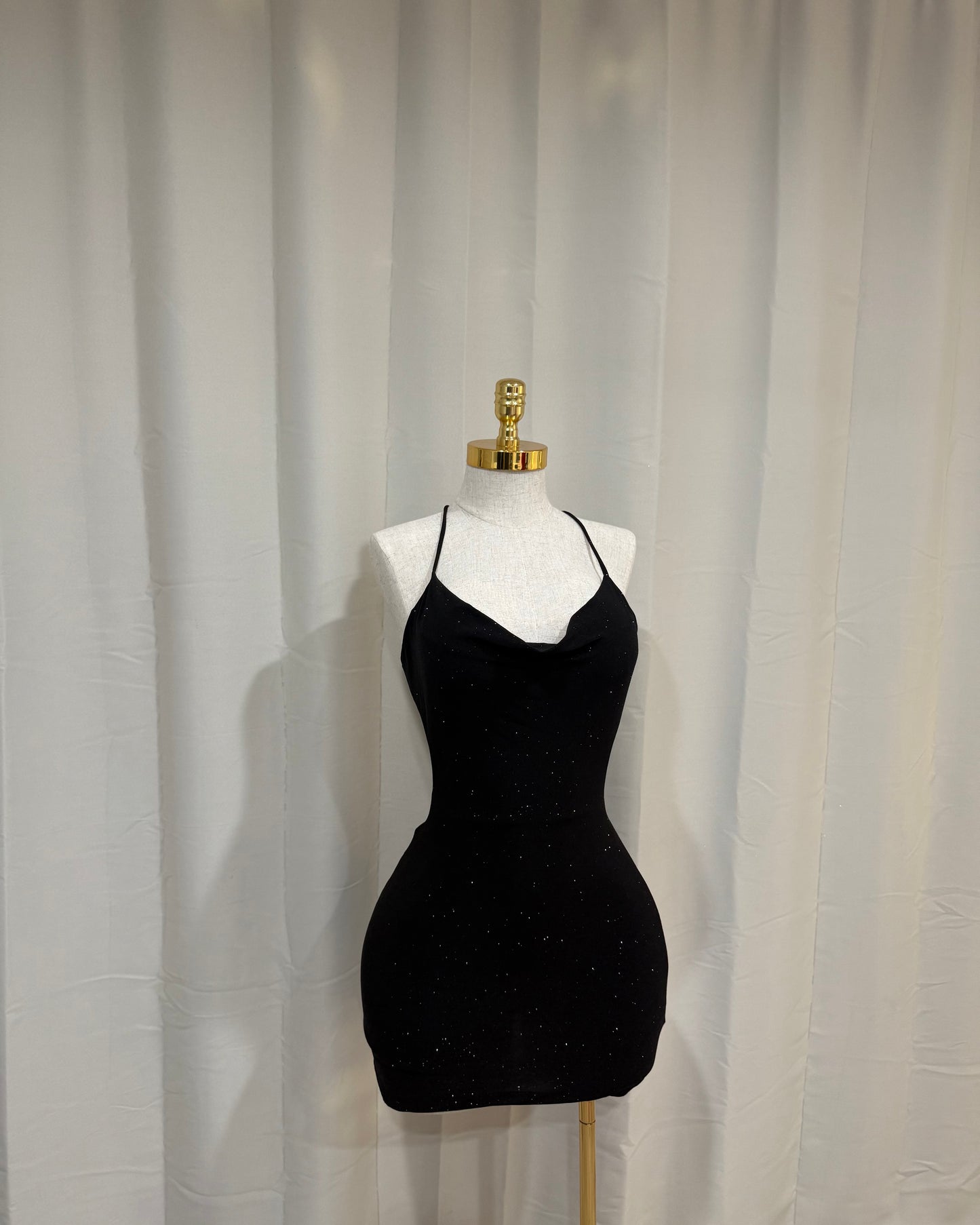 Brillo Romper Dress - Black