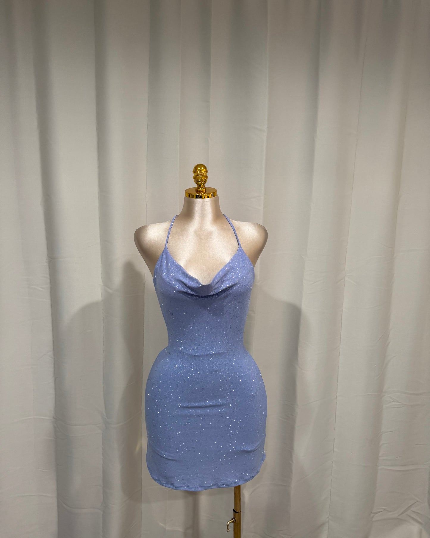Brillo Romper Dress - Dusty Blue