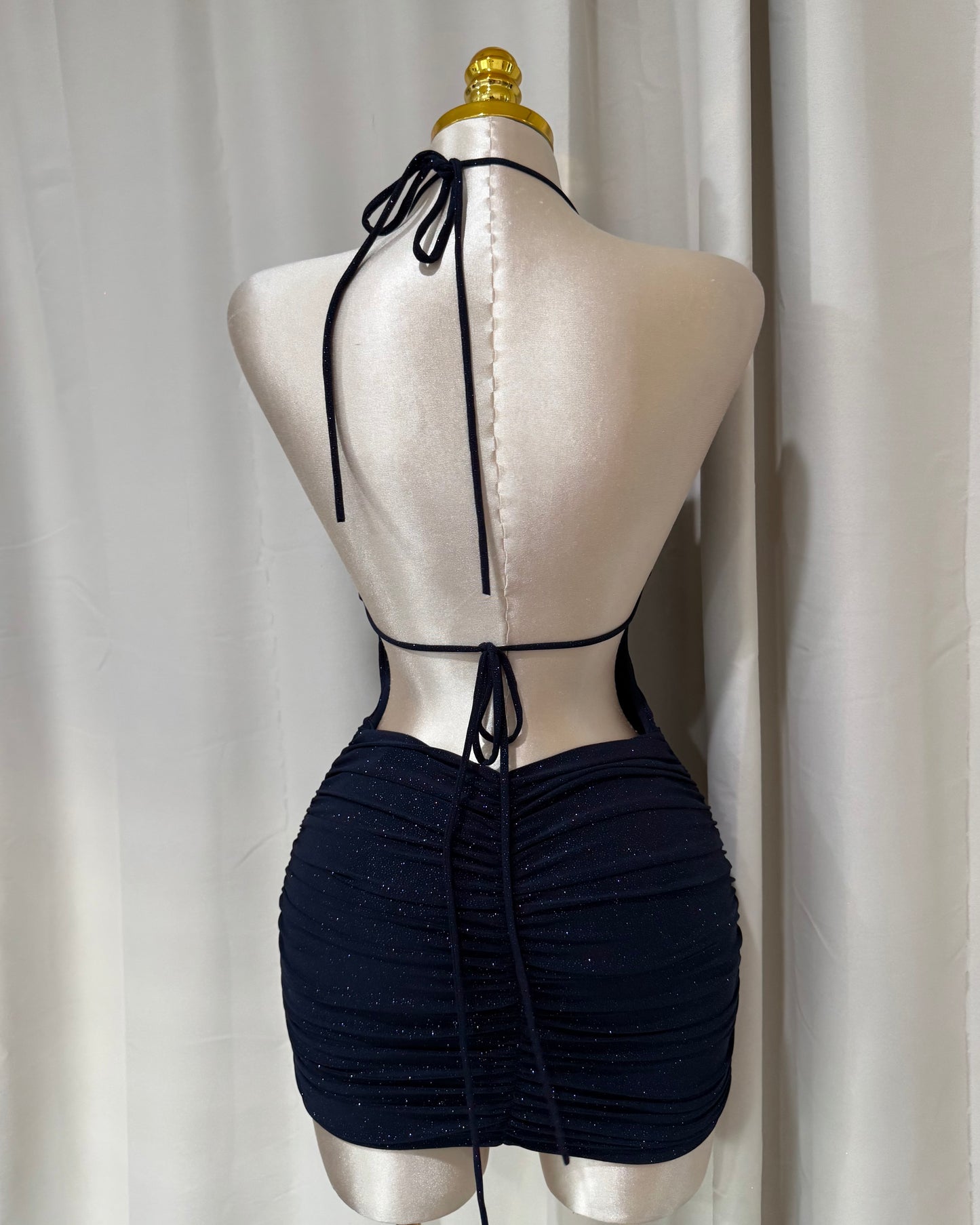 La Cherry Dress - Navy