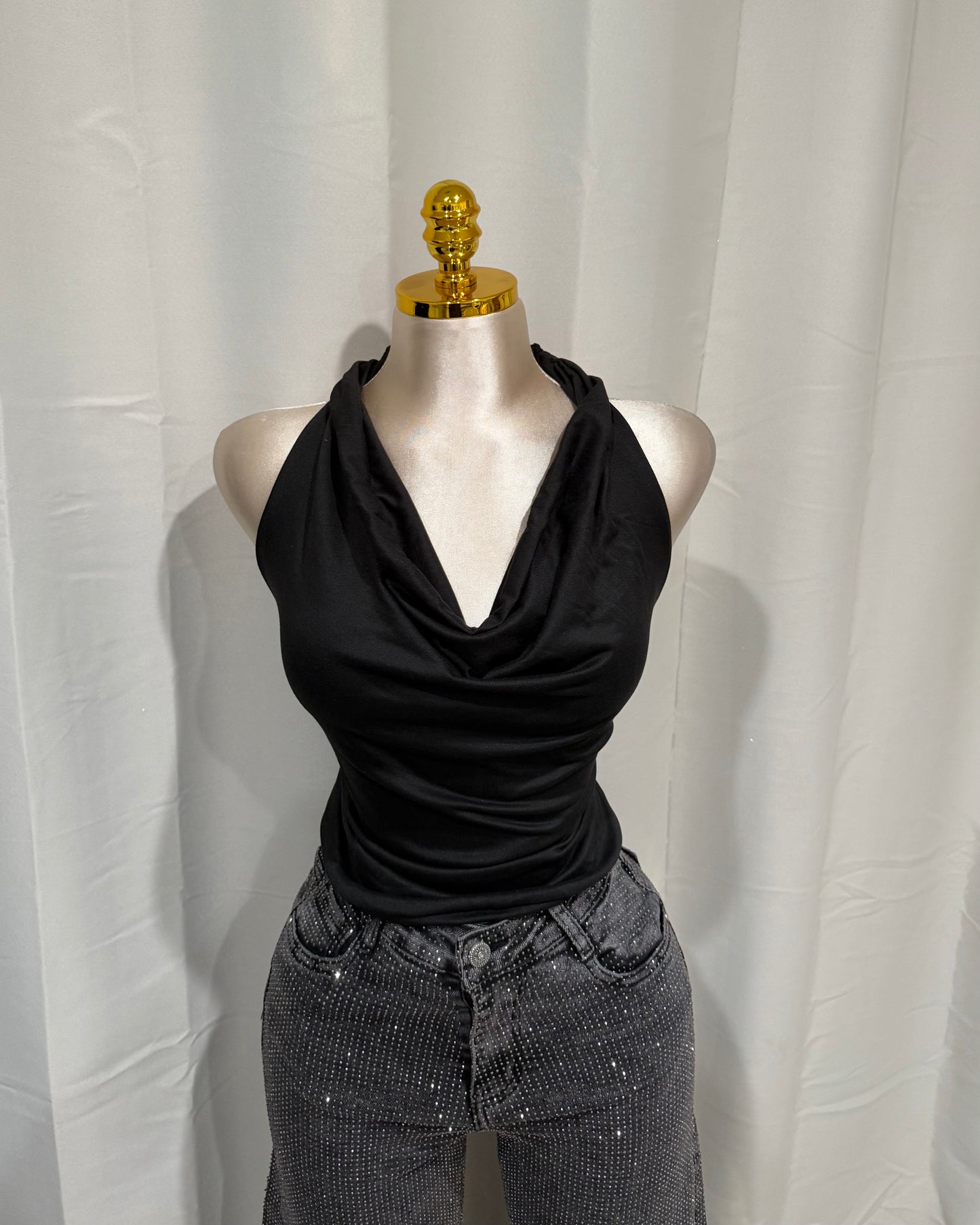 Britt Halter Top - Black