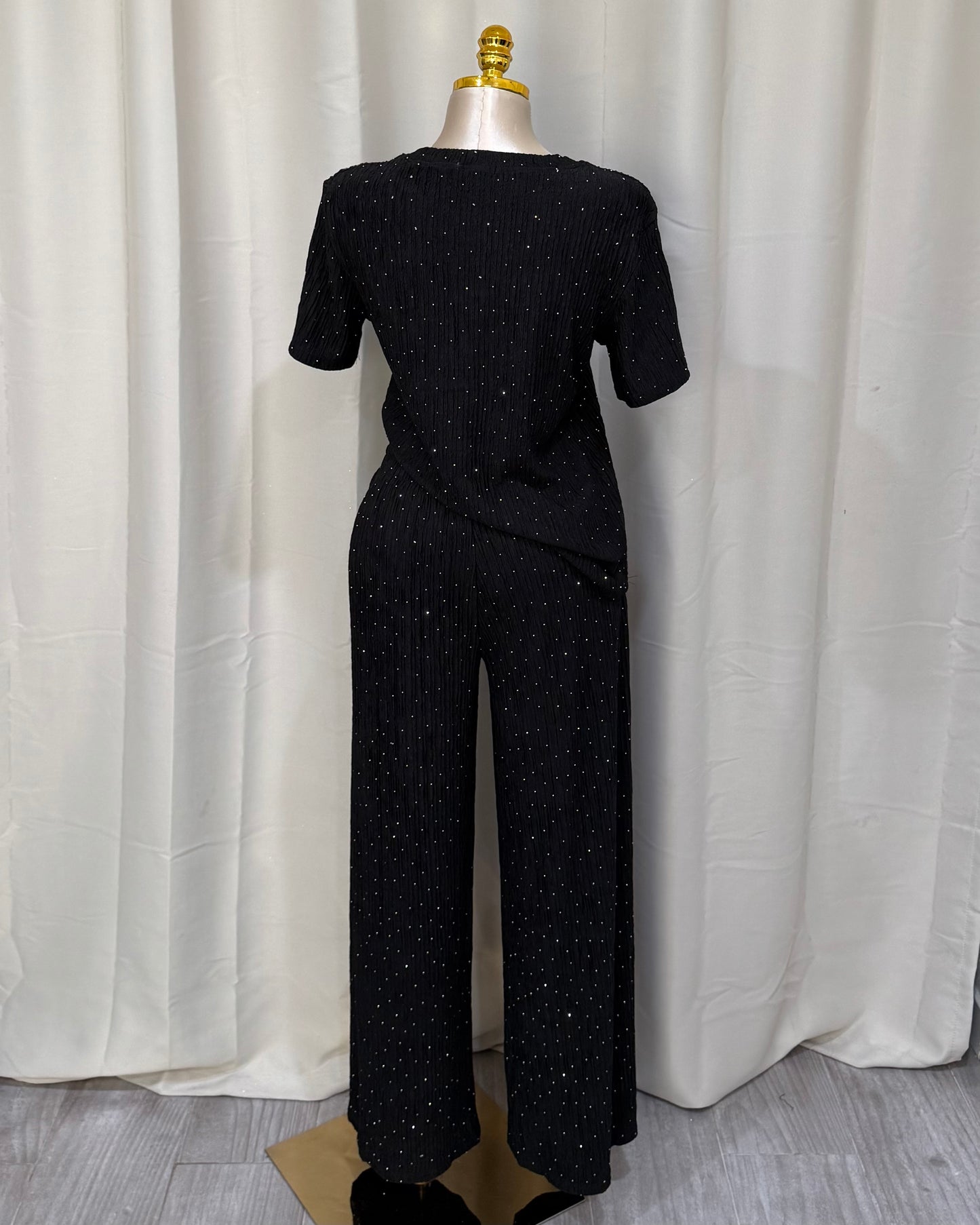 Rhinestone 2 Piece - Black