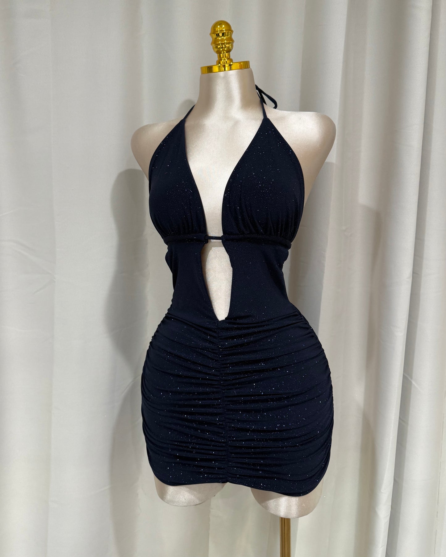 La Cherry Dress - Navy