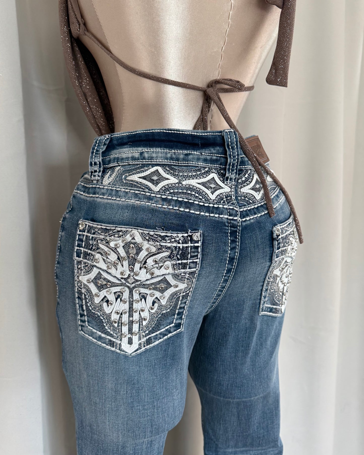 Western cross Jeans- Medium Wash