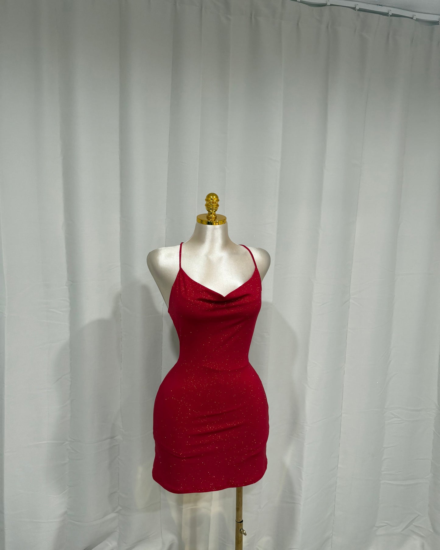Brillo Romper Dress - Red