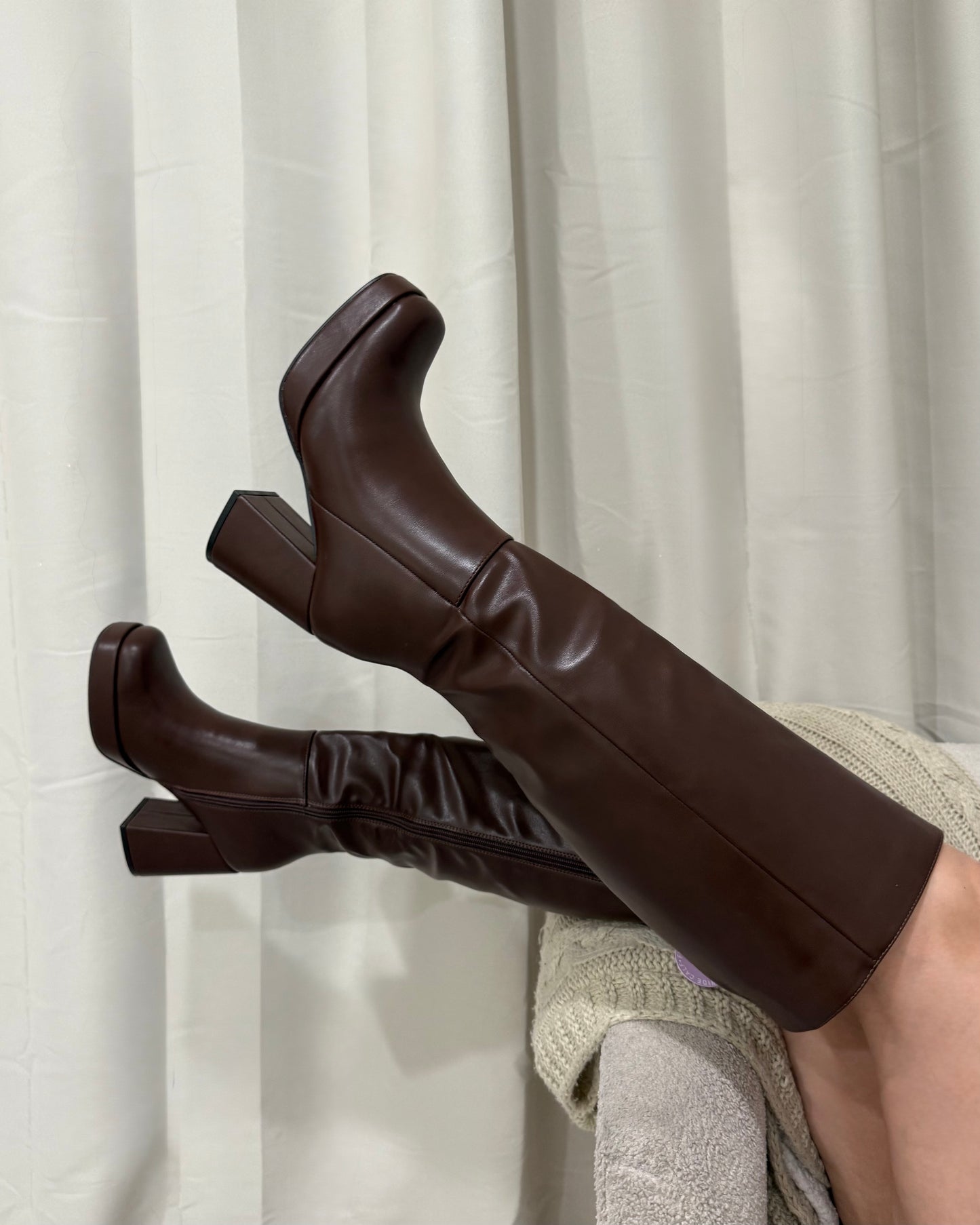 Roberta Boots - Wide Calf - Brown