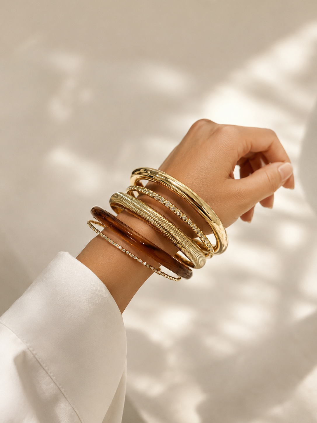 Brown bangle Set (5)