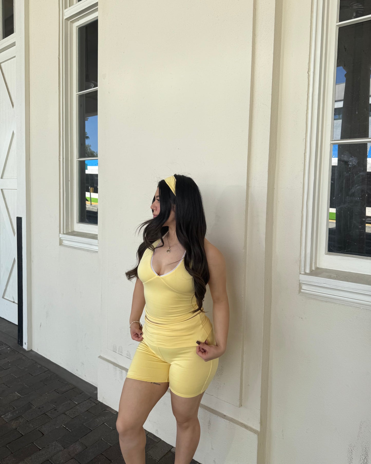 Azalea 2 piece - double layered - yellow
