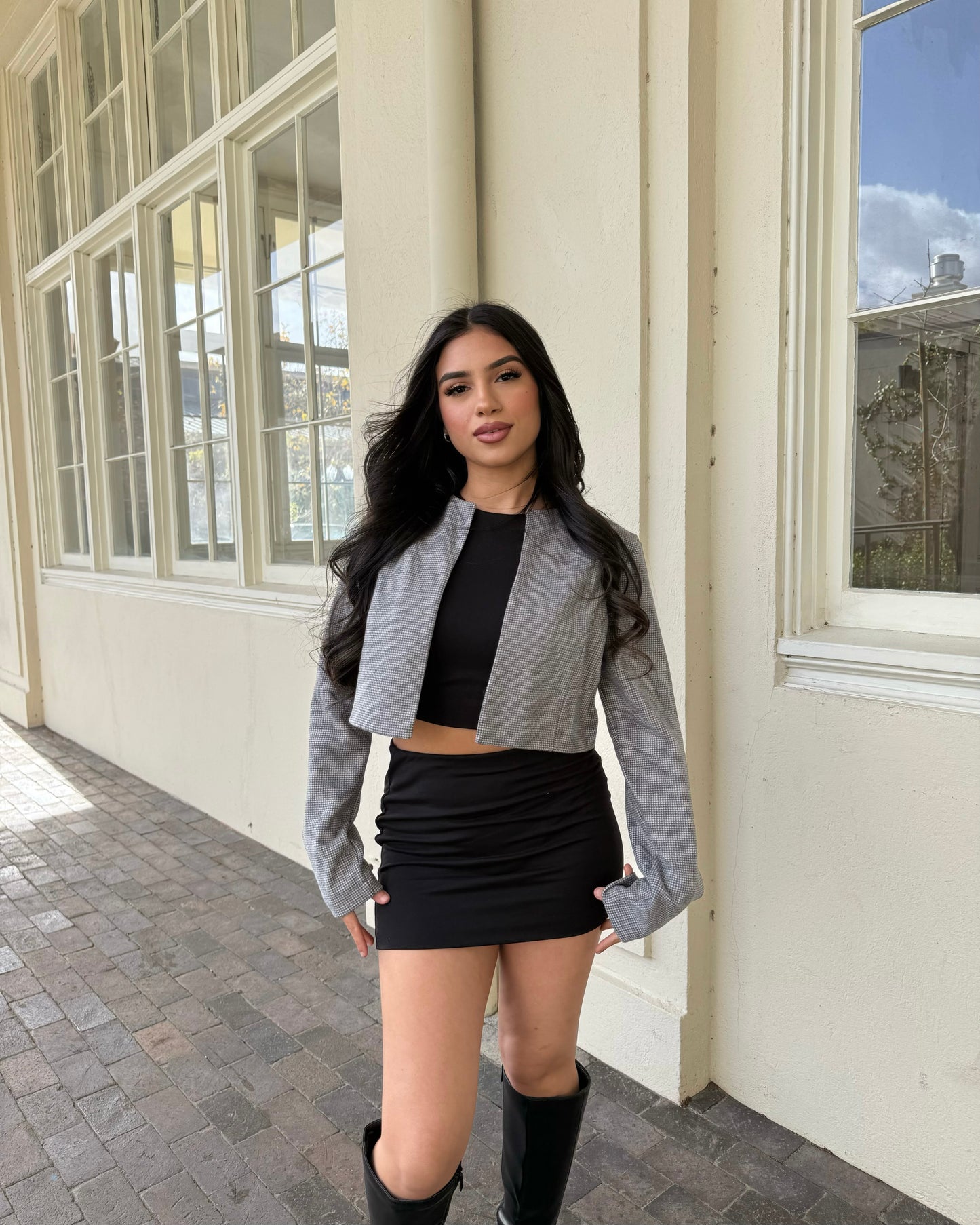 Keep it Classy Jacket - Light Grey