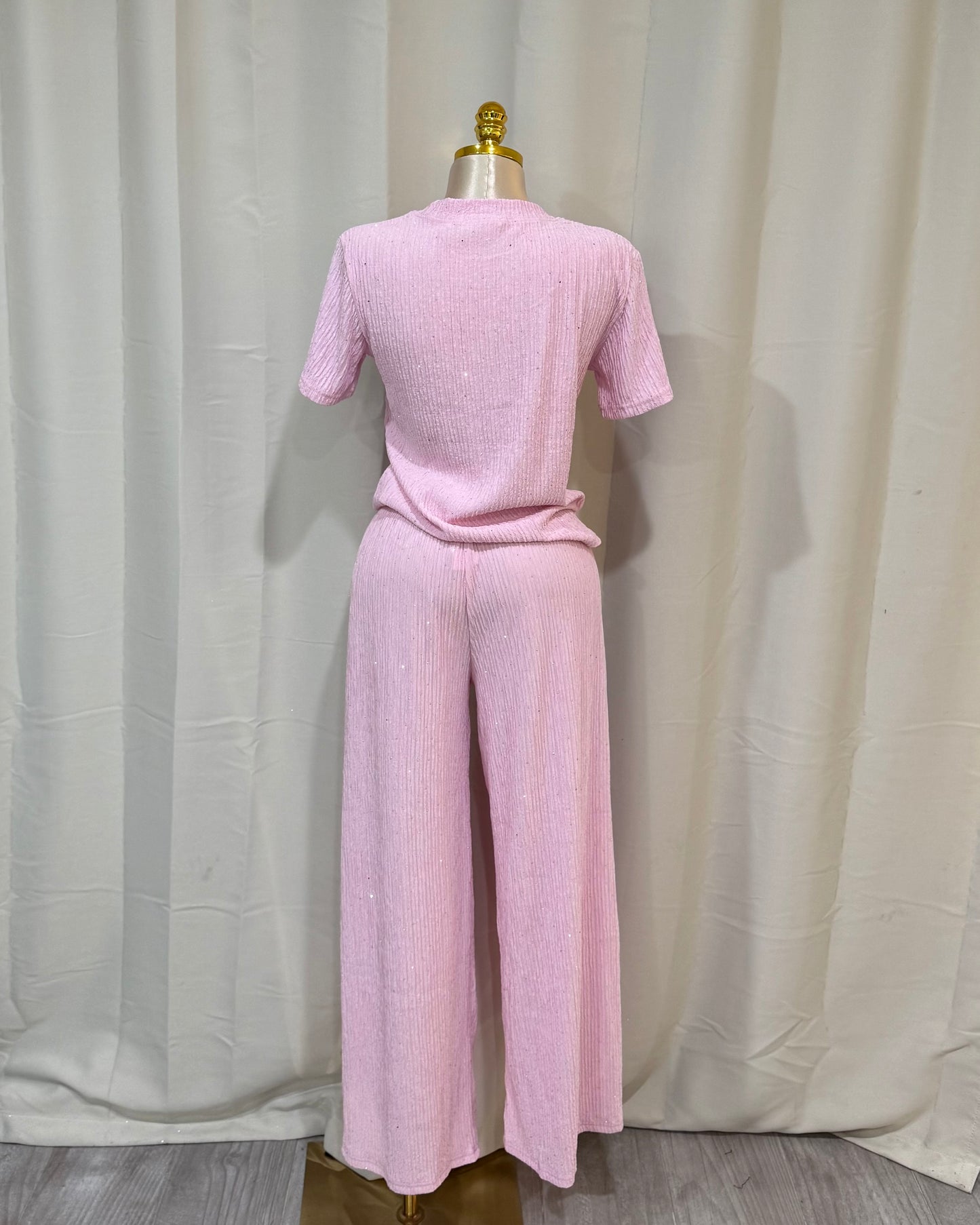 Rhinestone 2 Piece - Pink