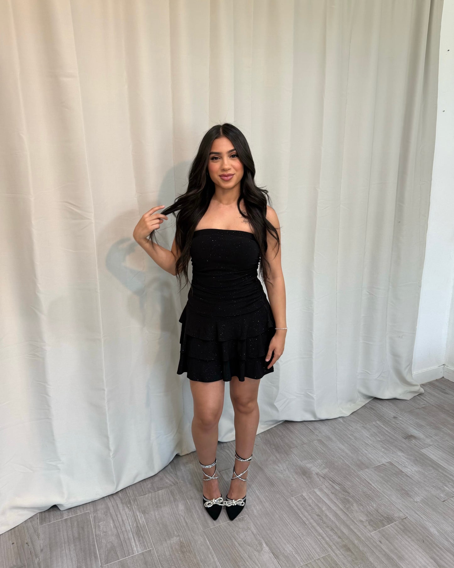 Glitter Birthday Dress - Black